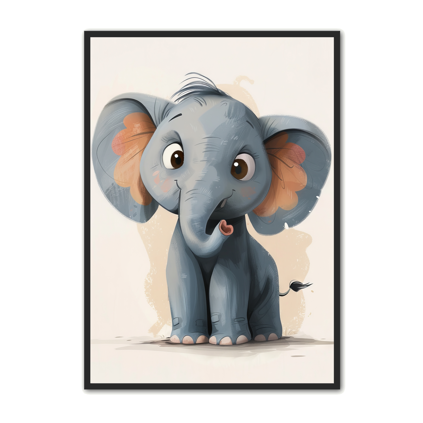 Elefant Plakat 17 - Børneplakat