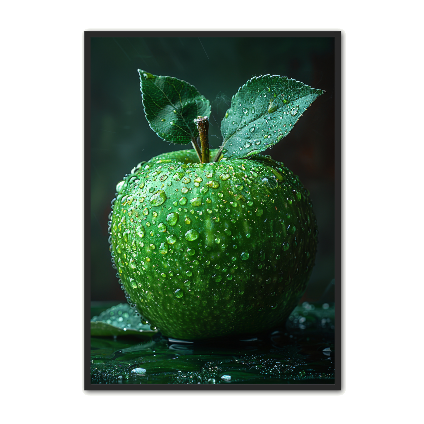 Frugt Plakat 21 - Grønt Æble