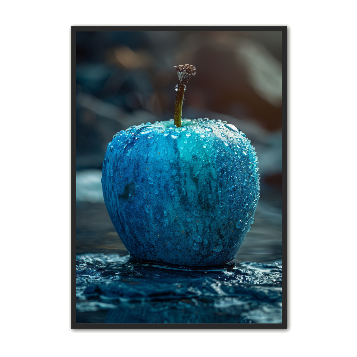 Frugt Plakat 4 - Blåt Æble