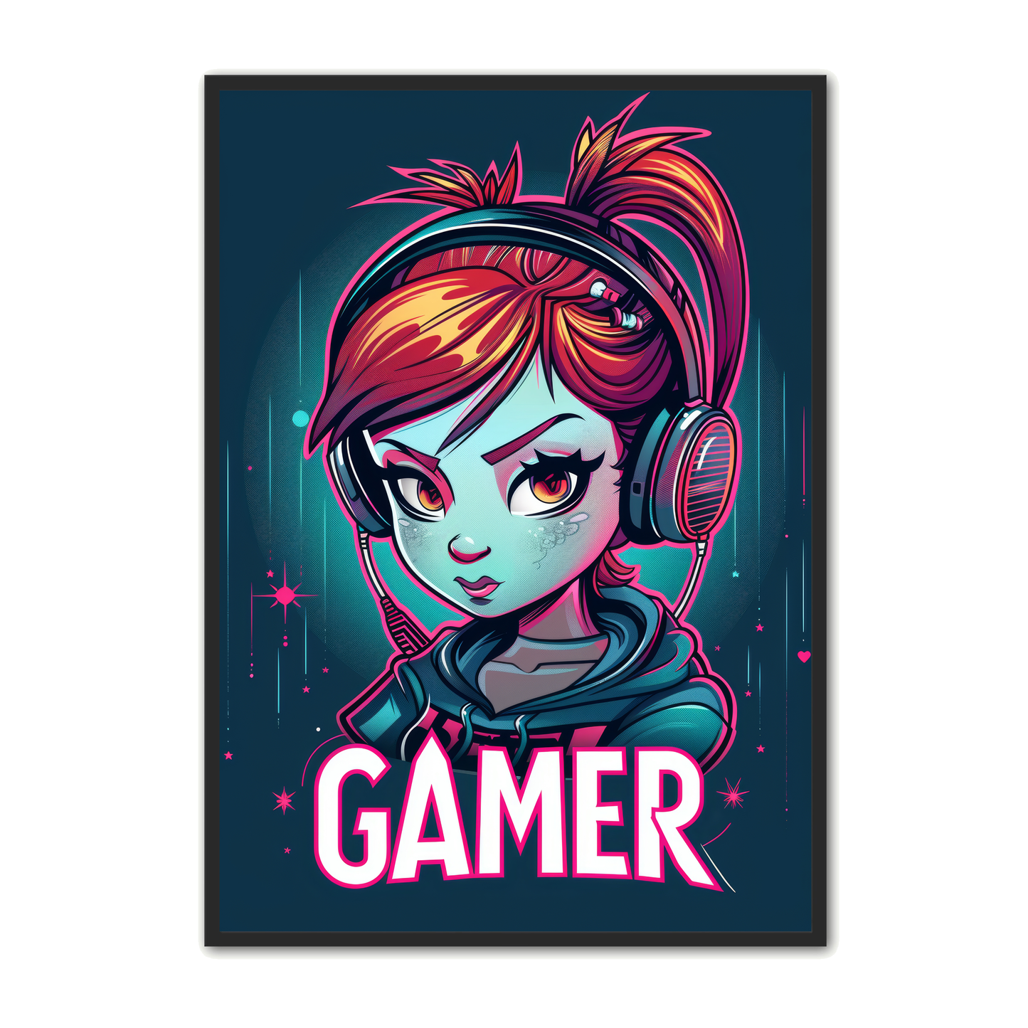 Gamer Plakat 17 - Gamer Girl