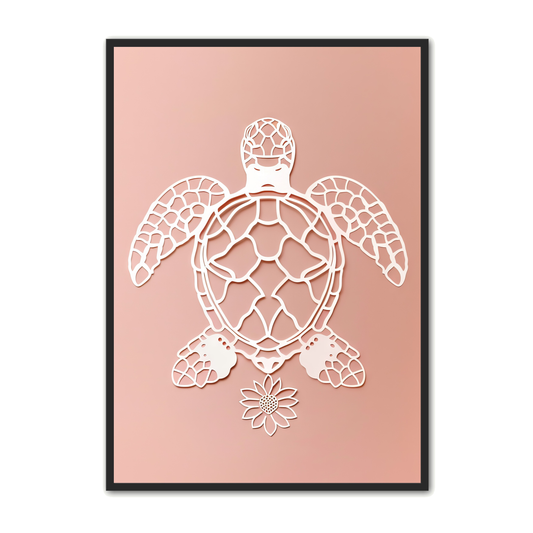 Minimalistisk Plakat 76 - Skildpadde