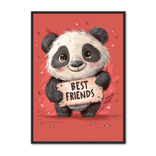 Panda Plakat 2 - Børneplakat