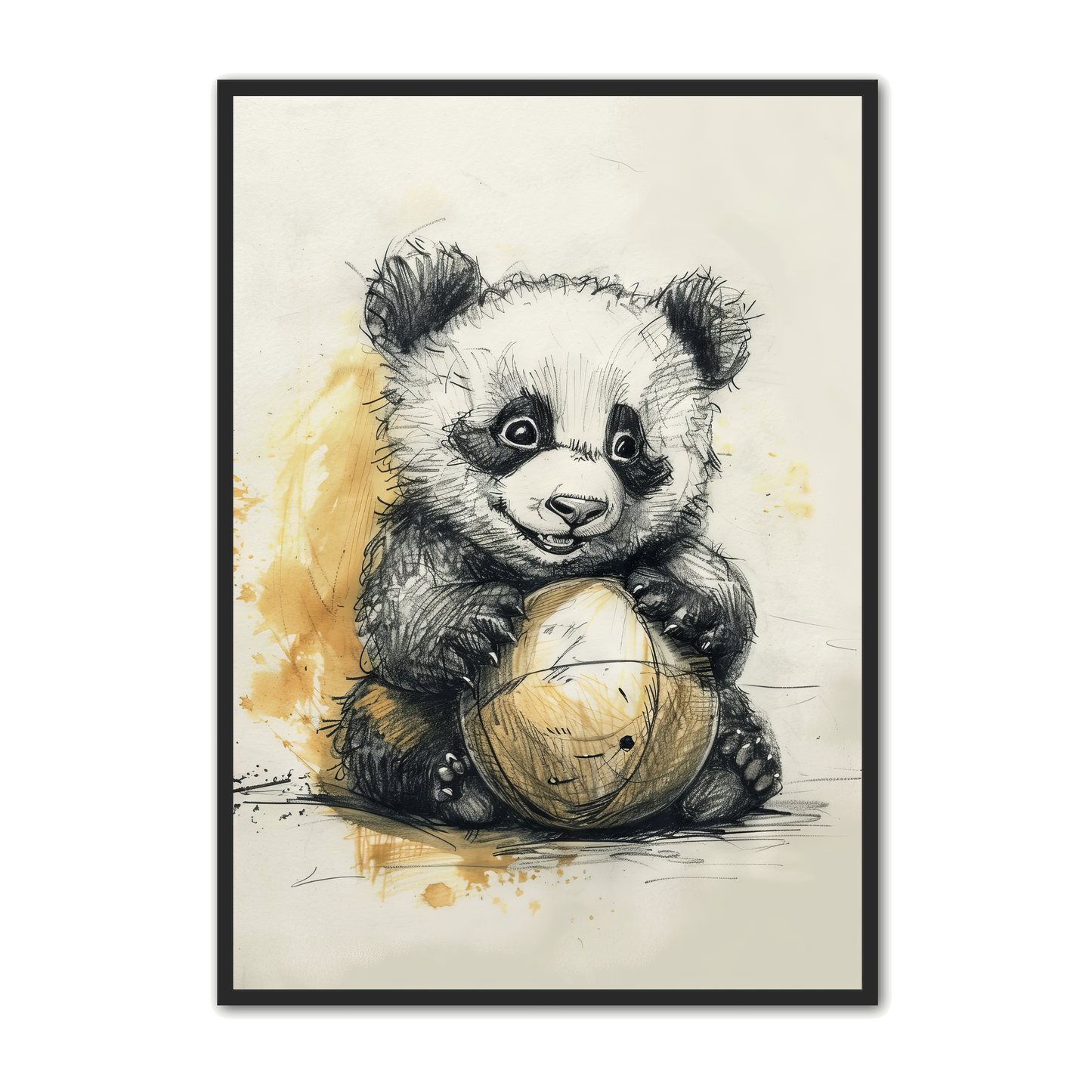 Panda Plakat 25 - Børneplakat