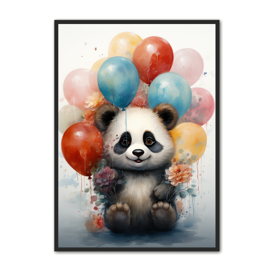 Panda Plakat 30 - Børneplakat