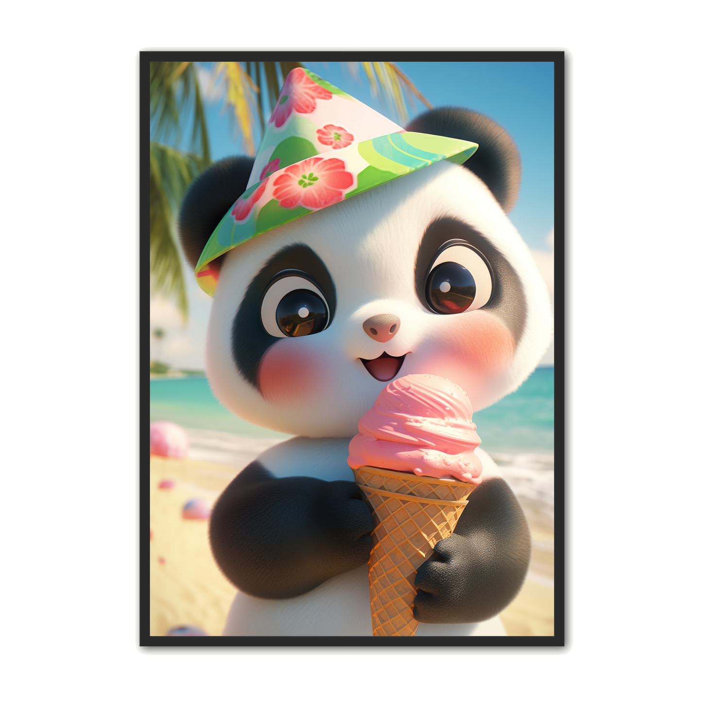 Panda Plakat 48 - Børneplakat