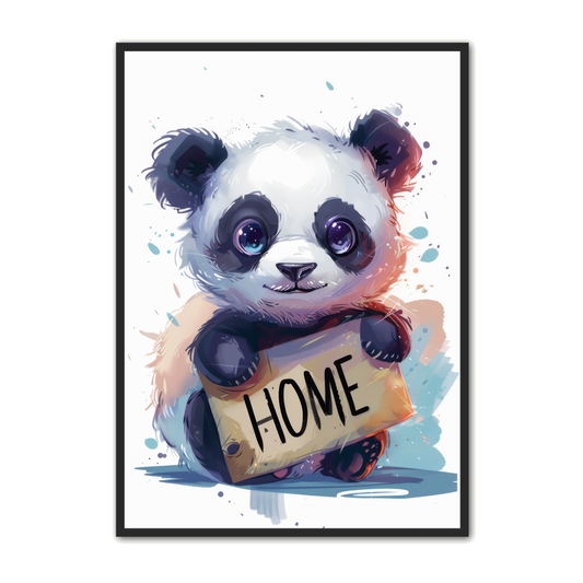 Panda Plakat 5 - Børneplakat