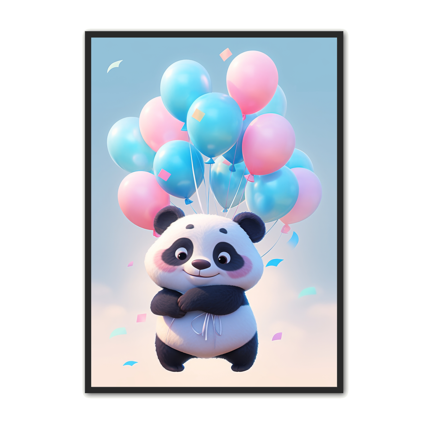 Panda Plakat 50 - Børneplakat