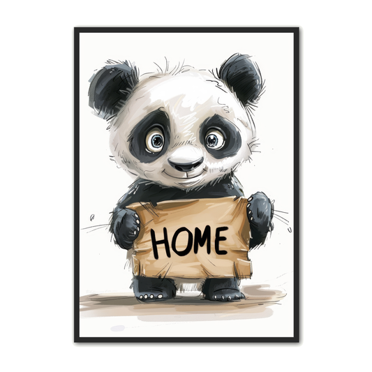 Panda Plakat 6 - Børneplakat