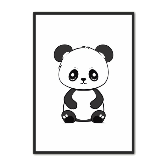 Panda Plakat 65 - Børneplakat