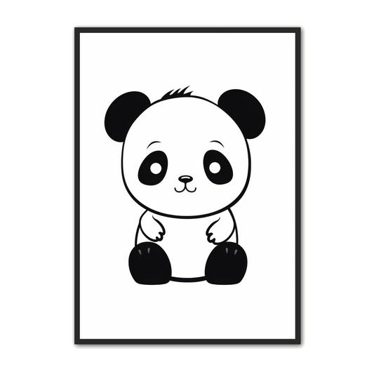 Panda Plakat 66 - Børneplakat