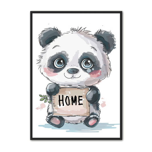 Panda Plakat 7 - Børneplakat