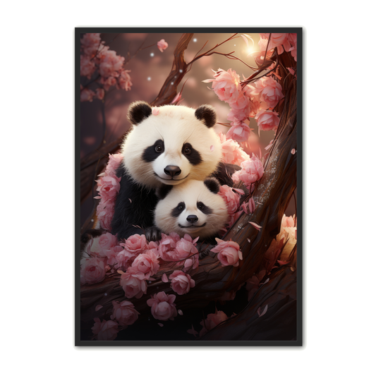 Panda Plakat 70 - Børneplakat