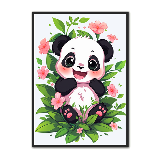 Panda Plakat 72 - Børneplakat