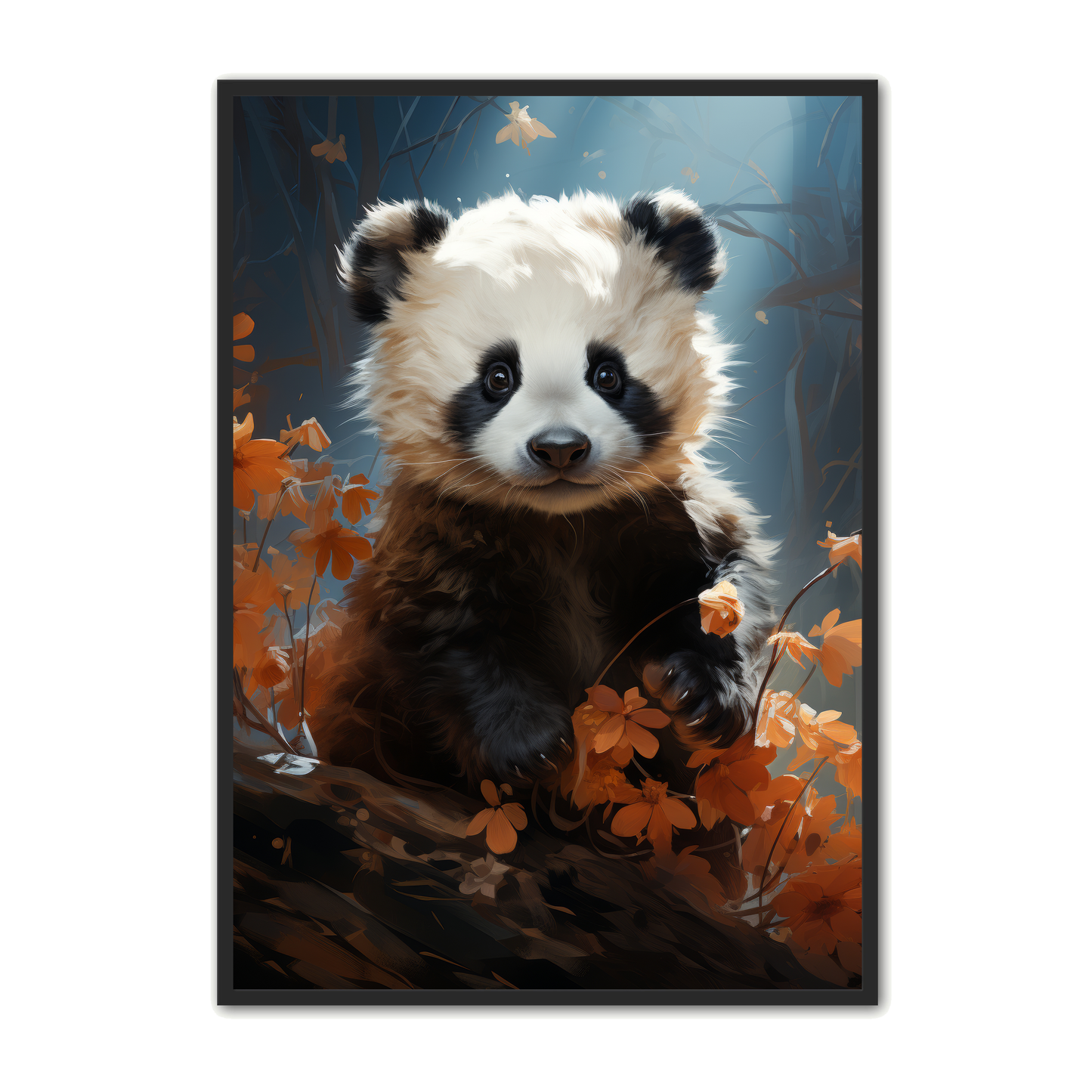 Panda Plakat 75 - Børneplakat